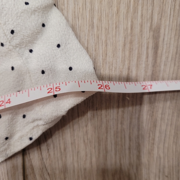 Forever 21 Peter Pan Collared Polkadot Sleeveless Rayon Black and White Dress Sm - Picture 8 of 9